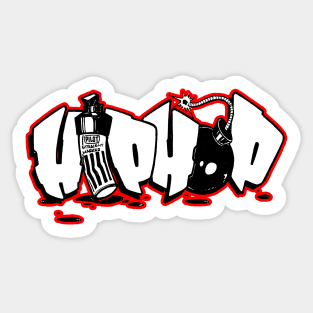 Hip Hop Bomb Sticker